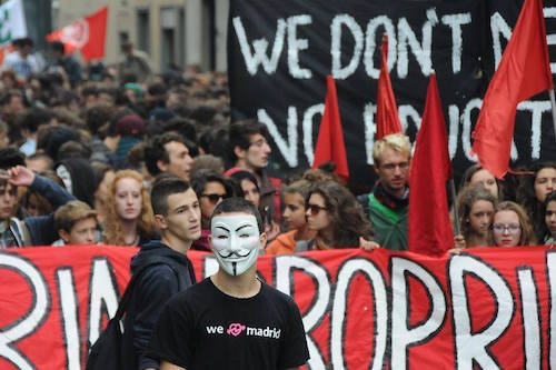 La sinistra astigiana in piazza per dire stop al degrado della città