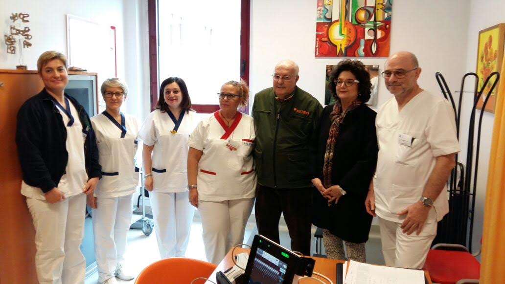 Un ecografo per la valutazione del patrimonio venoso donato dall’Astro all’oncologia di Asti