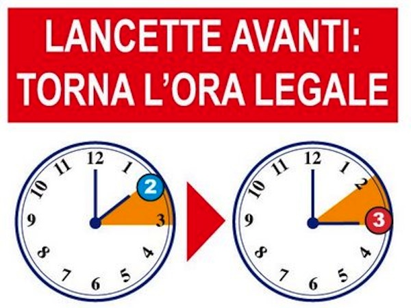 Lancette in avanti: scatta l’ora legale