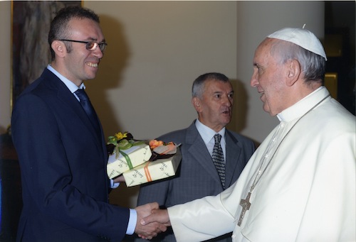 Papa Francesco nel 2014 ad Asti