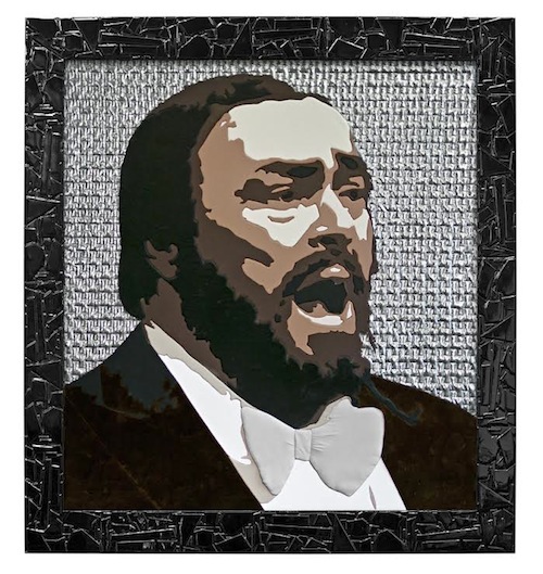 Gerlando Colombo, un quadro pop art per ricordare Luciano Pavarotti