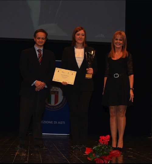 Erica Profumo premiata alla Festa dello Sport di Asti