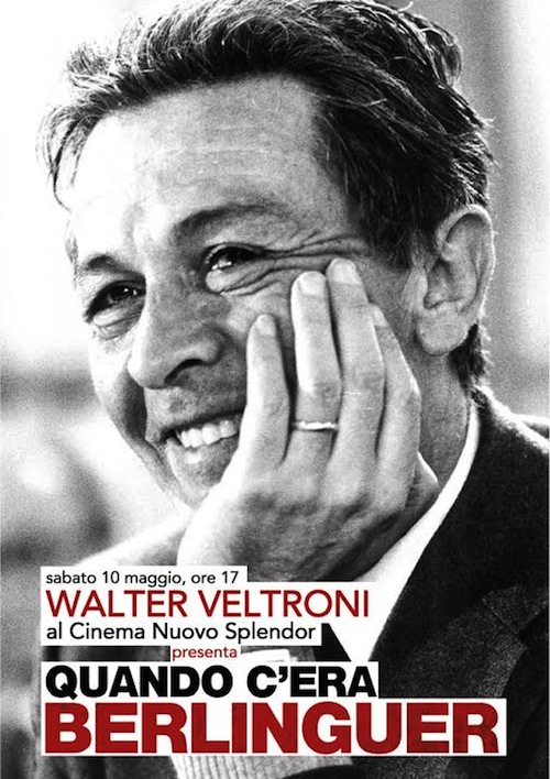 Walter Veltroni ad Asti per presentare il film “Quando c’era Berlinguer”