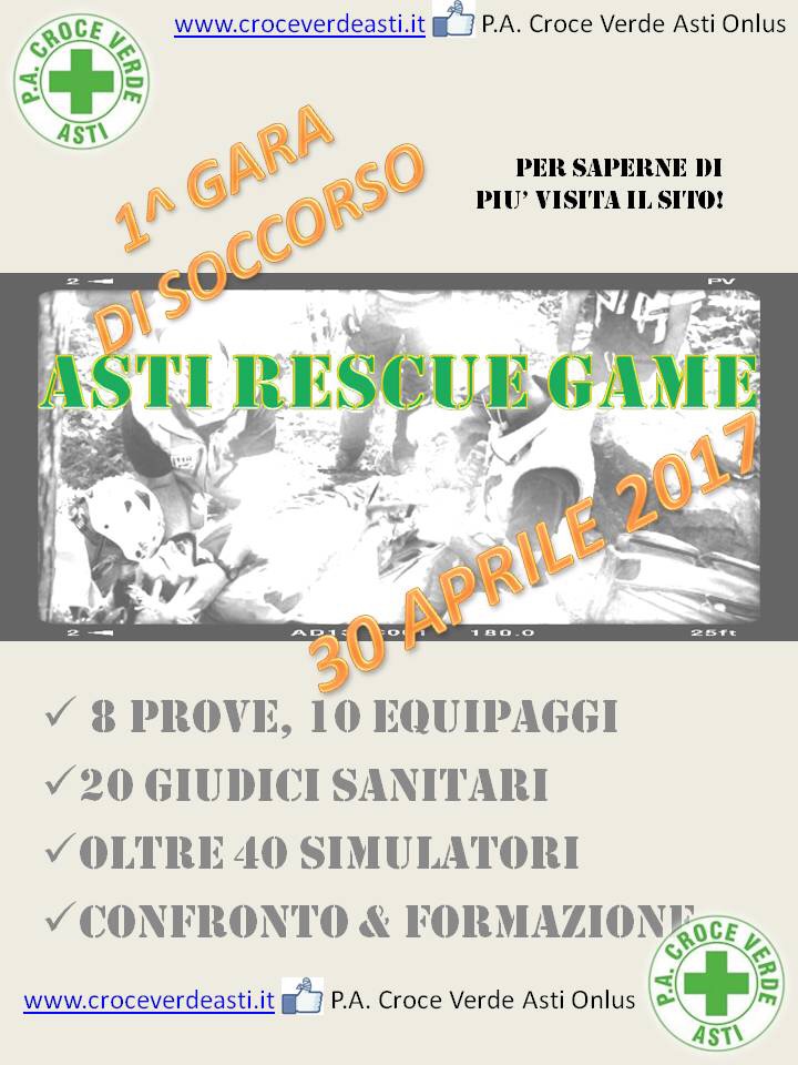 Asti Rescue Game con la Croce Verde