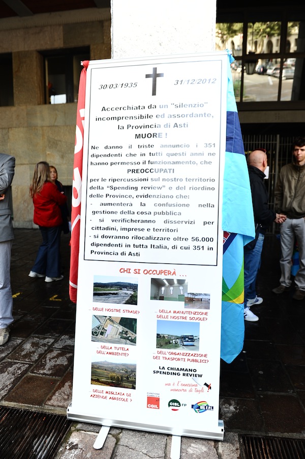 Tagli al trasporto pubblico locale: manifestazione dei lavoratori ad Asti