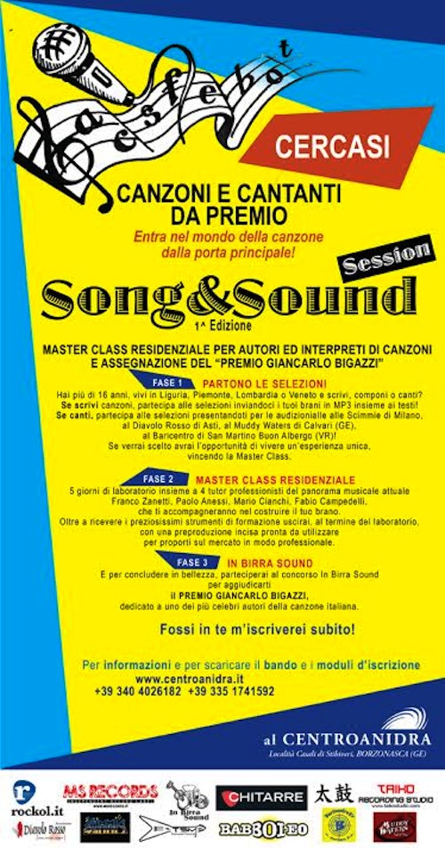 Sei autore o cantante? Song & Sound è il concorso che fa per te