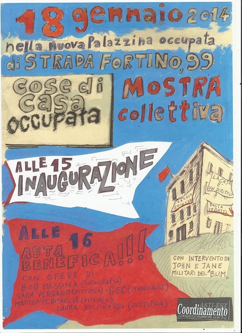 La casa occupata di strada Al Fortino apre agli astigiani