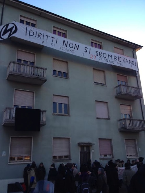 Rinviato lo sgombero della palazzina occupata di strada Fortino