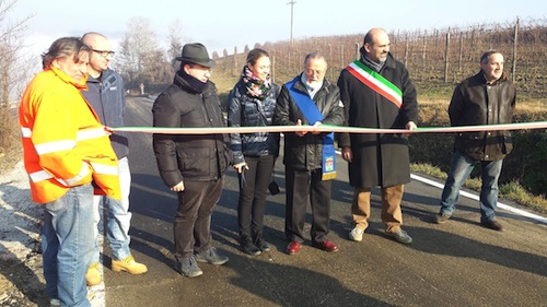 Inaugurato un tratto di strada a Quaranti