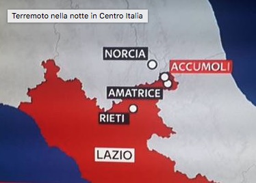 Terremoto in centro Italia. Attivazione della Protezione Civile piemontese