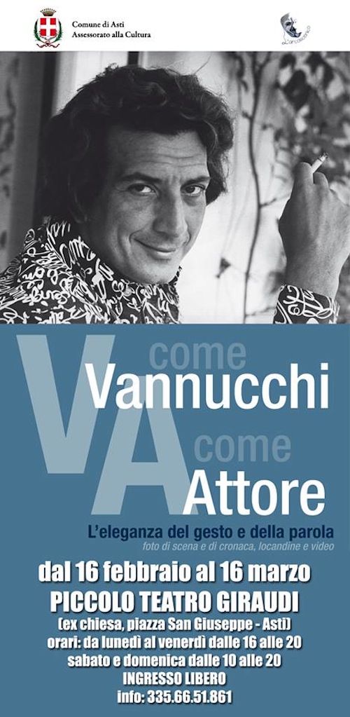 Al Giraudi la mostra “V come Vannucchi A come Attore”