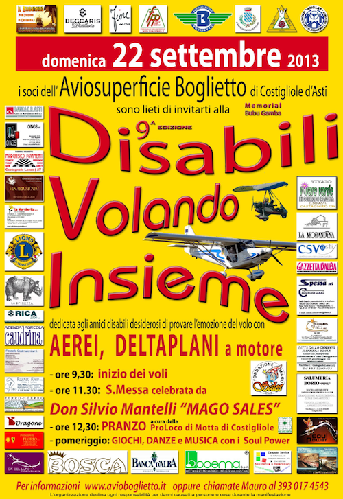 A Boglietto la nuova edizione di Disabili Volando Insieme