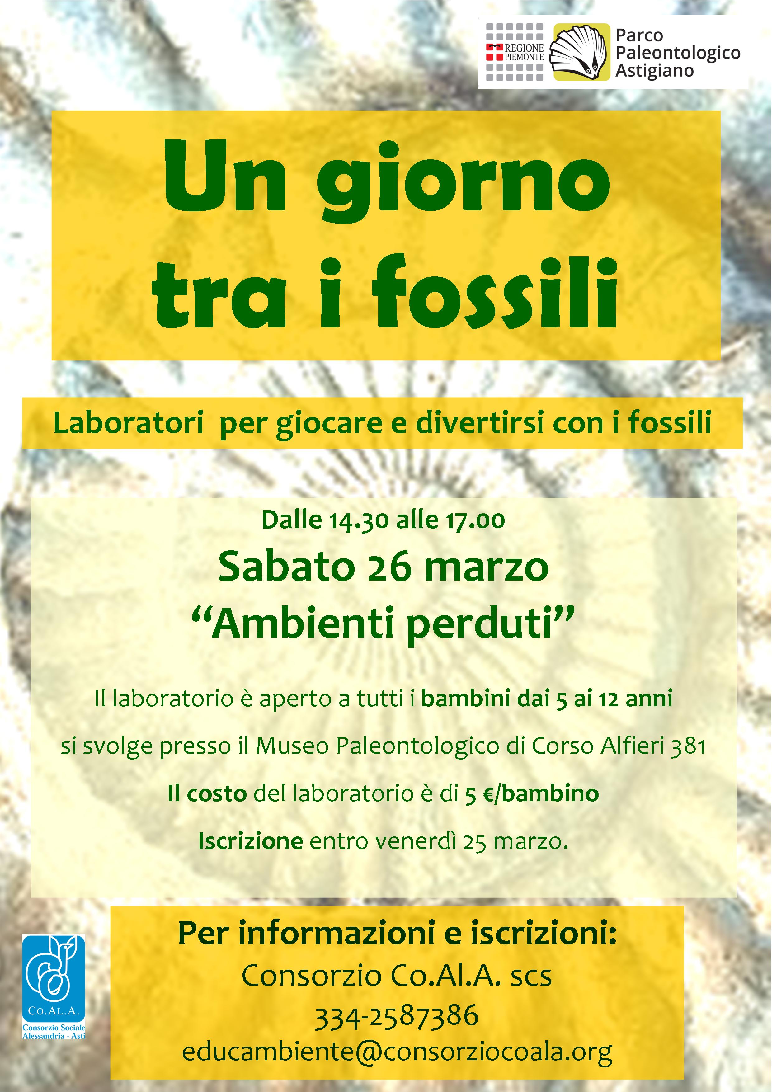 Laboratorio tra i fossili