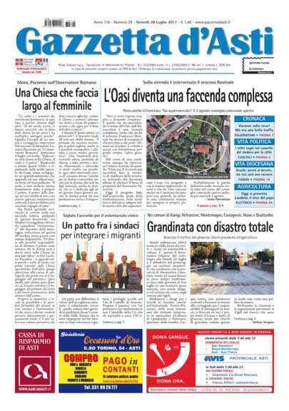 Prima pagina – 28 luglio 2017