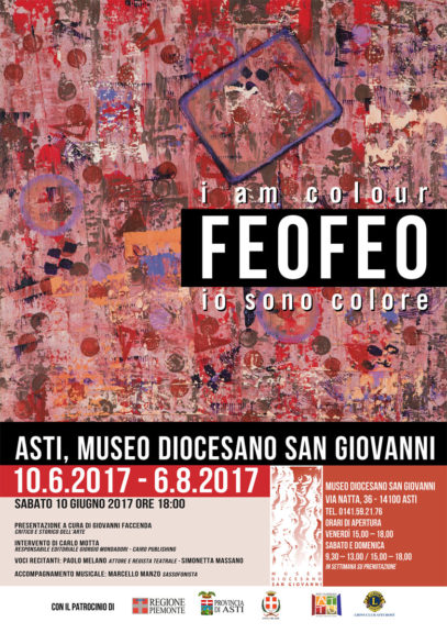 “Feofeo. Io sono colore” al Museo Diocesano di Asti