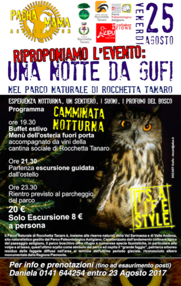 Notte da Gufi nel Parco Naturale di Rocchetta Tanaro