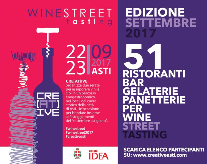 Wine street Tasting nel centro storico di Asti