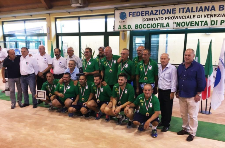 Bocce, il Nosenzo è campione d’Italia