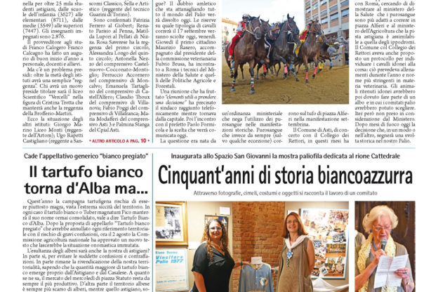 Prima pagina – 8 settembre 2017