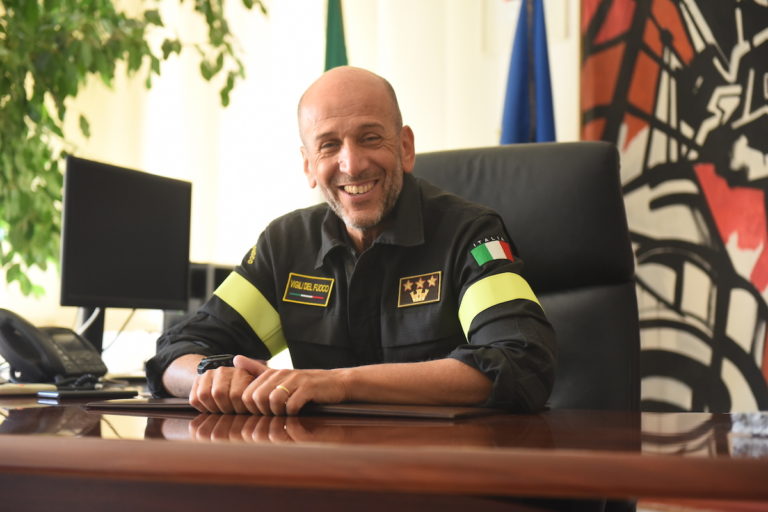 Il comandante Turturici lascia i vigili del fuoco di Asti