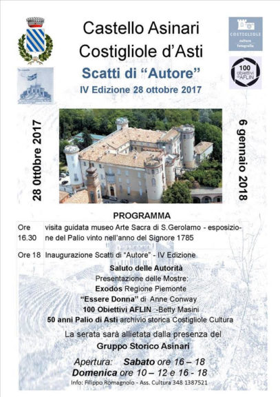 Arte e Fotografia al castello di Costigliole d’Asti con “Scatti d’Autore”