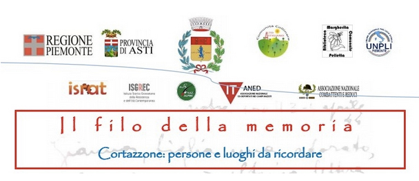 “Il filo della memoria: persone e luoghi da ricordare” a Cortazzone