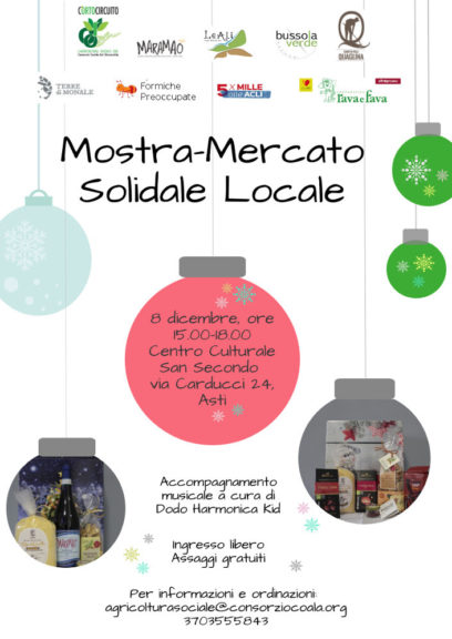 Mostra Mercato solidale al Centro San Secondo