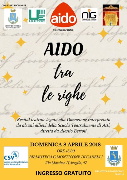 Aido tra le righe a Canelli