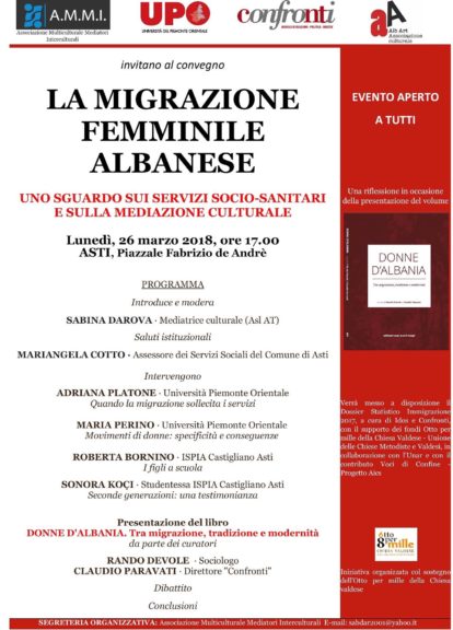 La migrazione femminile albanese: uno sguardo sui servizi socio-sanitari e sulla Mediazione Culturale