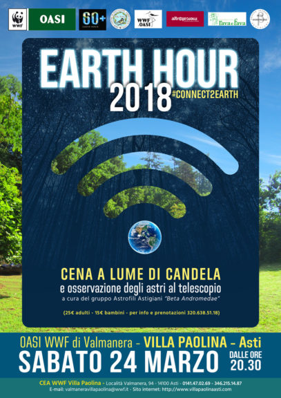 “Ora della Terra / Earth Hour” a Villa Paolina