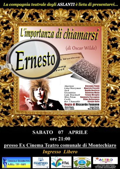 “L’importanza di chiamarsi Ernesto” a Montechiaro