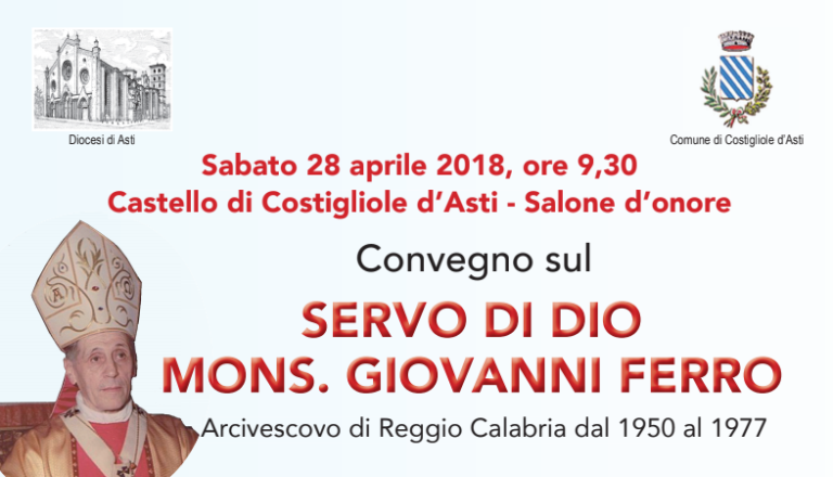 A Costigliole convegno su monsignor Giovanni Ferro