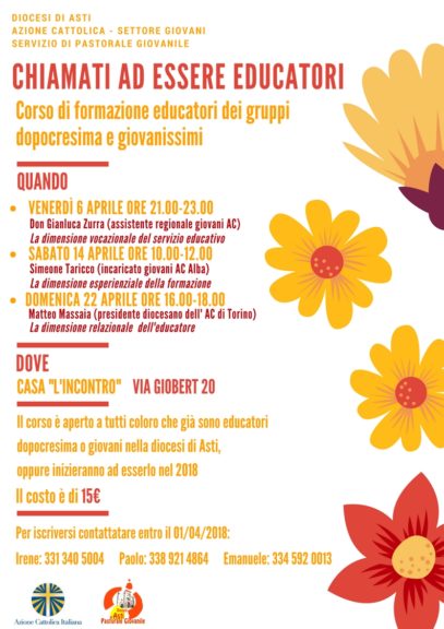 Ad Asti formazione per giovani ed educatori in vista del Sinodo dei Vescovi