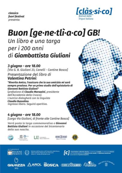 Canelli: il bicentenario della nascita di Giovanni Battista Giuliani