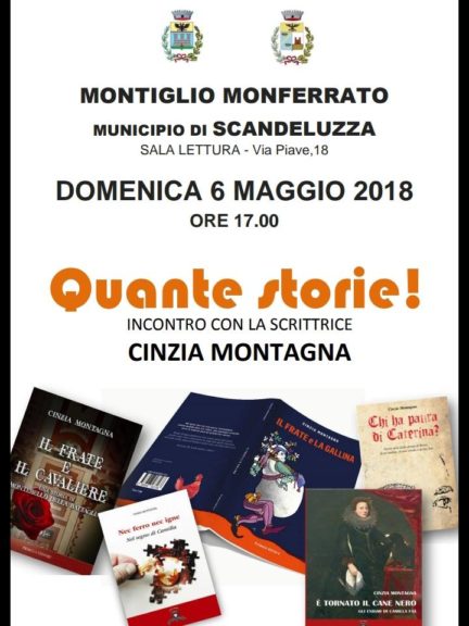 Quante storie: appuntamento con Cinzia Montagna a Scandeluzza di Montiglio Monferrato