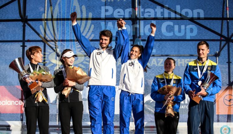 Oro per Alice Sotero nella staffetta mista con Riccardo De Luca alla  Coppa del Mondo di Pentathlon Moderno