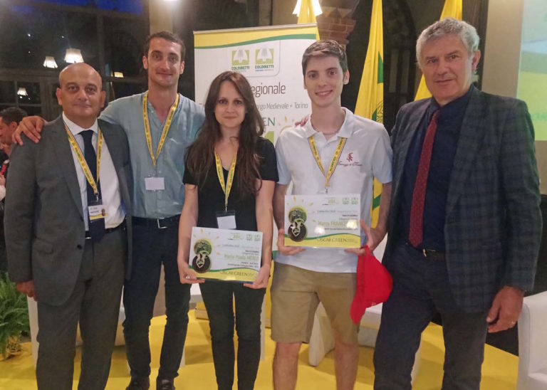 Due astigiani vincono l’Oscar Green regionale, il premio Coldiretti per l’innovazione imprenditoriale giovanile