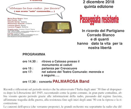 V edizione della “Passeggiata Resistente” a Calosso