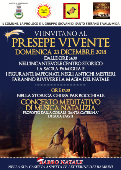 Presepi viventi, degustazioni, concerti: prosegue Oro incenso mirra – Presepi nel Monferrato