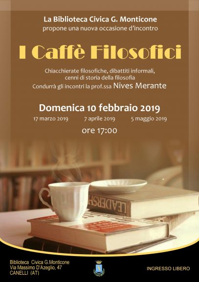 A Canelli i “Caffé Filosofici”