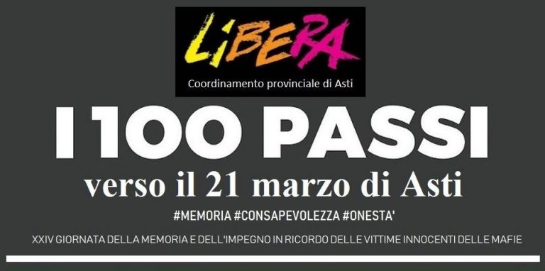 Con Libera 100 passi verso il 21 marzo