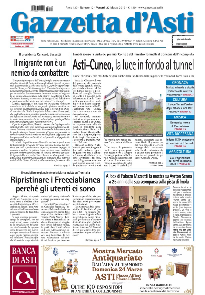 Prima pagina – 22 marzo 2019