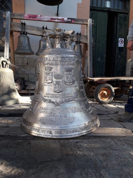 La campana dei tre comuni donata a Montiglio Monferrato