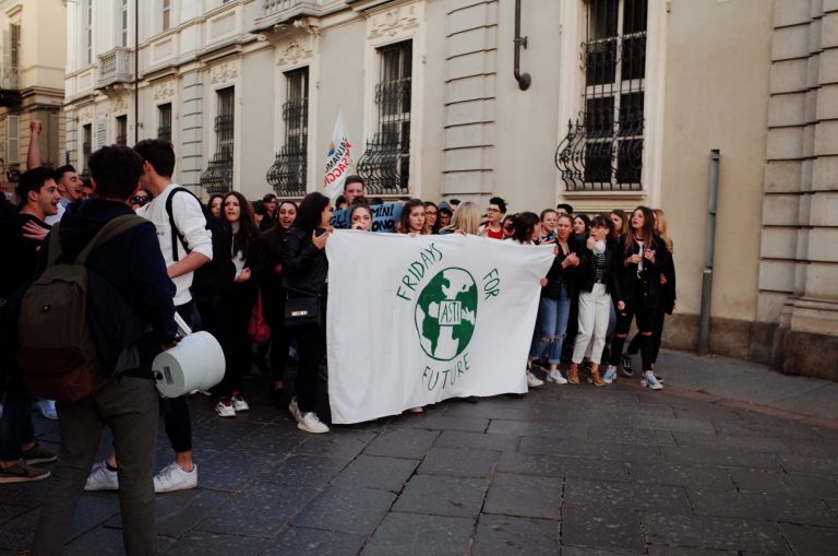 I ragazzi dei Fridays For Future Asti in piazza per il clima