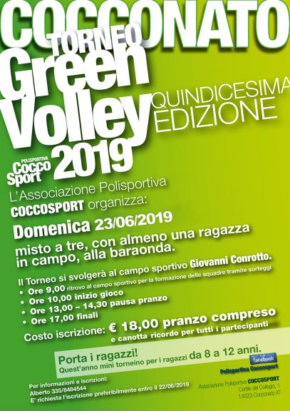 Concerto e Green Volley: week-end di musica e sport a Cocconato