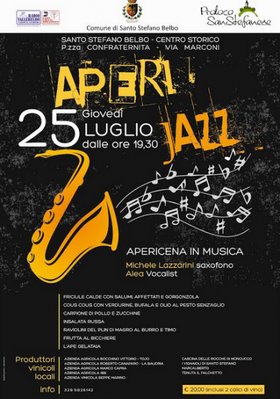 Aperi-Jazz nel centro storico di Santo Stefano Belbo