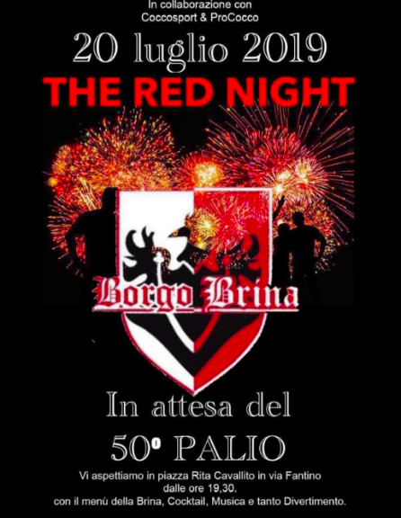 Sabato a Cocconato la “Red Night” del Borgo Brina