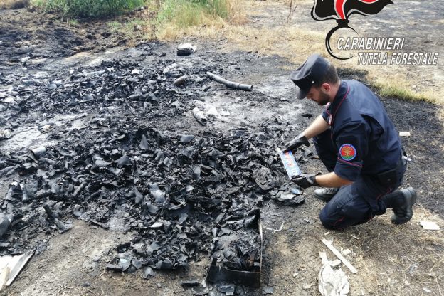 Ancora roghi di rifiuti nell’Astigiano: nuove denunce dei carabinieri forestali