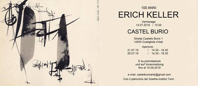 Costigliole d’Asti: “100 anni Erich Keller” a Castel Burio