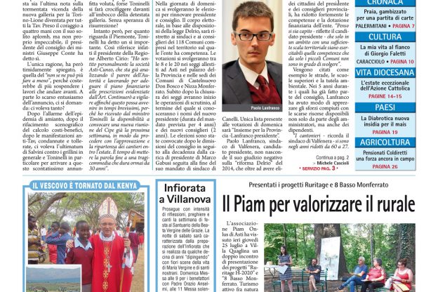 Prima pagina – 26 luglio 2019